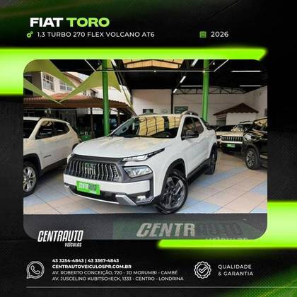 FIAT TORO 1.3 TURBO 270 FLEX VOLCANO AT6